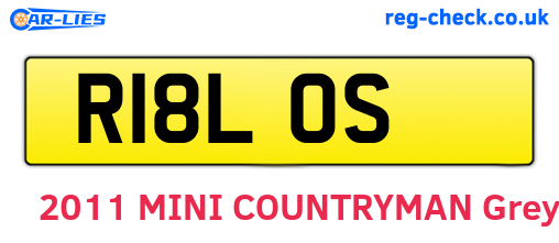R18LOS are the vehicle registration plates.