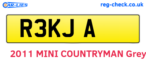 R3KJA are the vehicle registration plates.