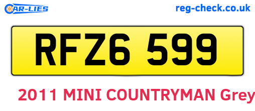 RFZ6599 are the vehicle registration plates.