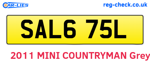 SAL675L are the vehicle registration plates.