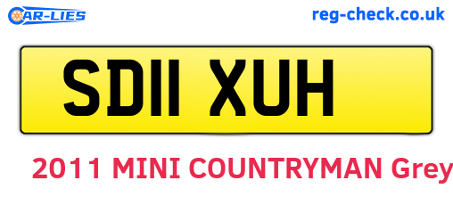 SD11XUH are the vehicle registration plates.