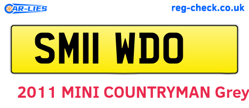 SM11WDO are the vehicle registration plates.