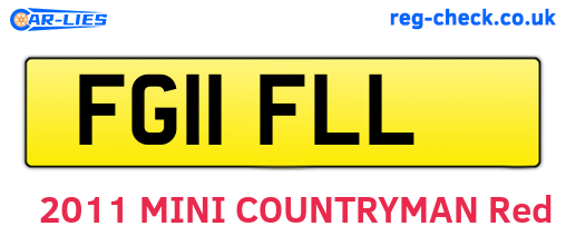 FG11FLL are the vehicle registration plates.