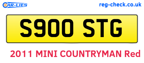 S900STG are the vehicle registration plates.