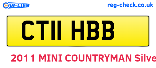 CT11HBB are the vehicle registration plates.
