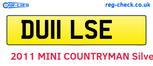 DU11LSE are the vehicle registration plates.