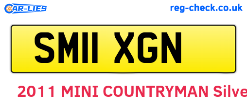 SM11XGN are the vehicle registration plates.