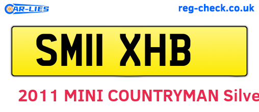 SM11XHB are the vehicle registration plates.