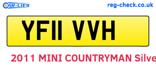 YF11VVH are the vehicle registration plates.