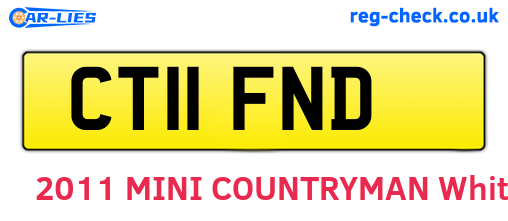 CT11FND are the vehicle registration plates.