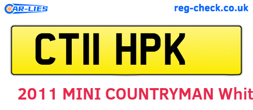 CT11HPK are the vehicle registration plates.