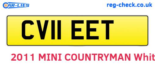 CV11EET are the vehicle registration plates.