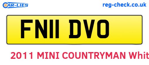 FN11DVO are the vehicle registration plates.