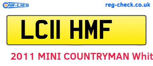 LC11HMF are the vehicle registration plates.