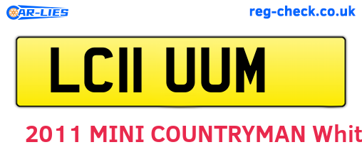 LC11UUM are the vehicle registration plates.