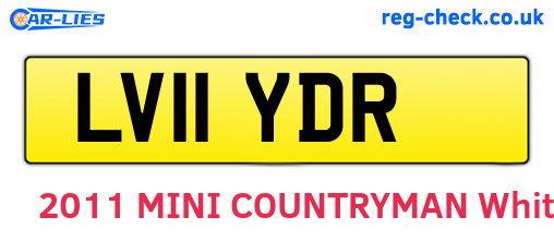 LV11YDR are the vehicle registration plates.