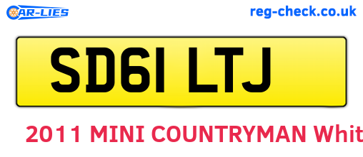 SD61LTJ are the vehicle registration plates.