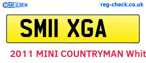 SM11XGA are the vehicle registration plates.