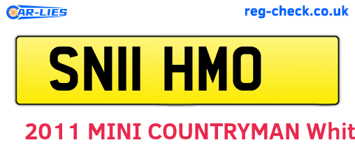 SN11HMO are the vehicle registration plates.