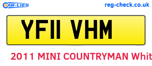 YF11VHM are the vehicle registration plates.