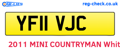 YF11VJC are the vehicle registration plates.