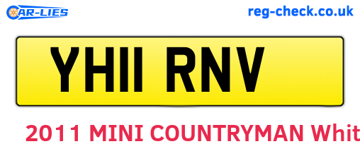 YH11RNV are the vehicle registration plates.