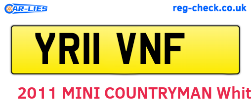 YR11VNF are the vehicle registration plates.