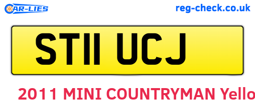 ST11UCJ are the vehicle registration plates.