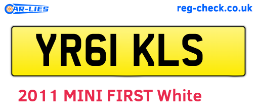 YR61KLS are the vehicle registration plates.
