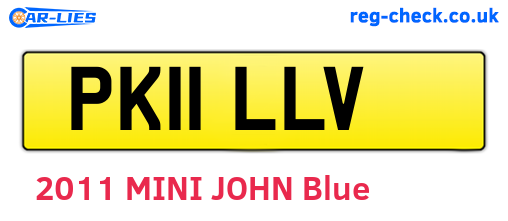 PK11LLV are the vehicle registration plates.