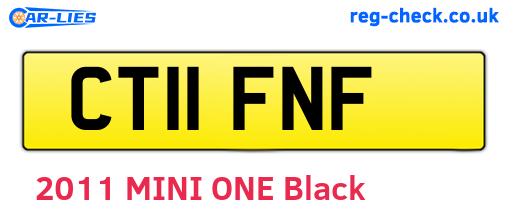 CT11FNF are the vehicle registration plates.