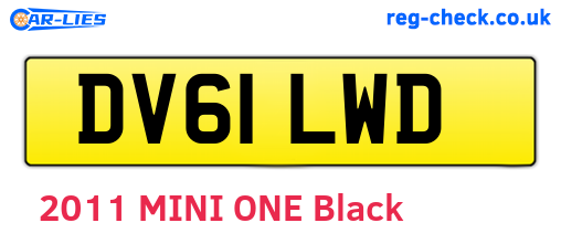 DV61LWD are the vehicle registration plates.