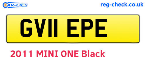 GV11EPE are the vehicle registration plates.