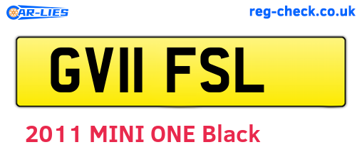 GV11FSL are the vehicle registration plates.