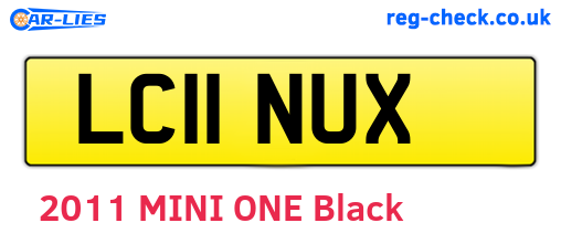 LC11NUX are the vehicle registration plates.
