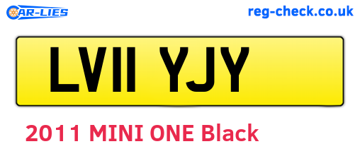 LV11YJY are the vehicle registration plates.