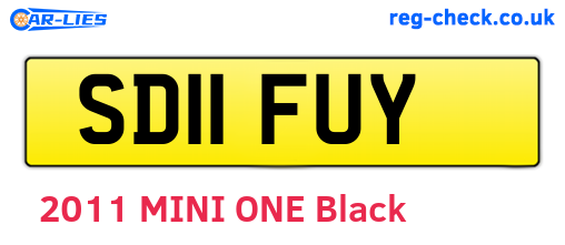 SD11FUY are the vehicle registration plates.