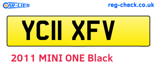 YC11XFV are the vehicle registration plates.