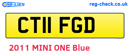 CT11FGD are the vehicle registration plates.