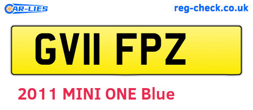 GV11FPZ are the vehicle registration plates.