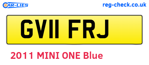 GV11FRJ are the vehicle registration plates.