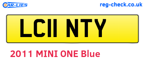 LC11NTY are the vehicle registration plates.