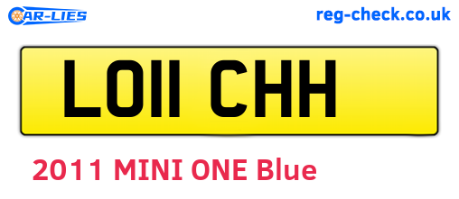 LO11CHH are the vehicle registration plates.