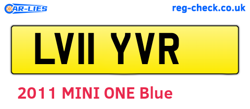 LV11YVR are the vehicle registration plates.