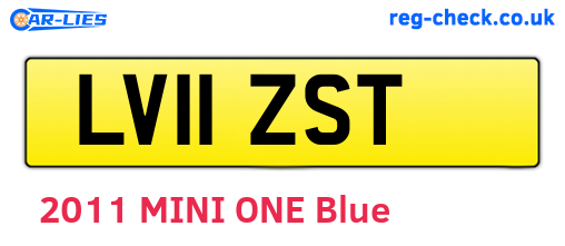 LV11ZST are the vehicle registration plates.