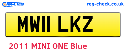 MW11LKZ are the vehicle registration plates.