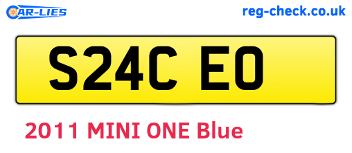 S24CEO are the vehicle registration plates.