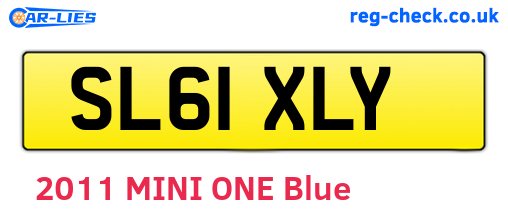SL61XLY are the vehicle registration plates.