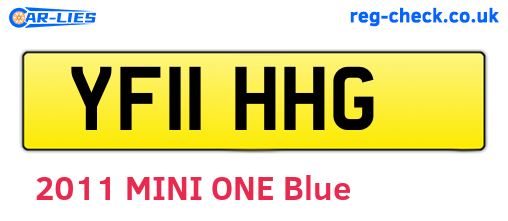 YF11HHG are the vehicle registration plates.