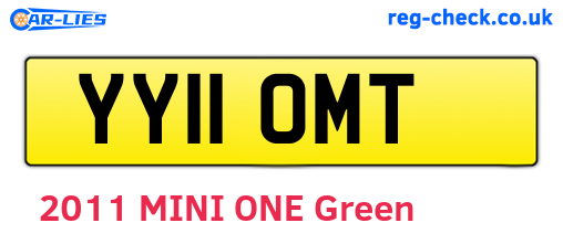 YY11OMT are the vehicle registration plates.